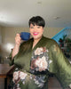 Silk Keina Long Kimono Robe (Plus Size)