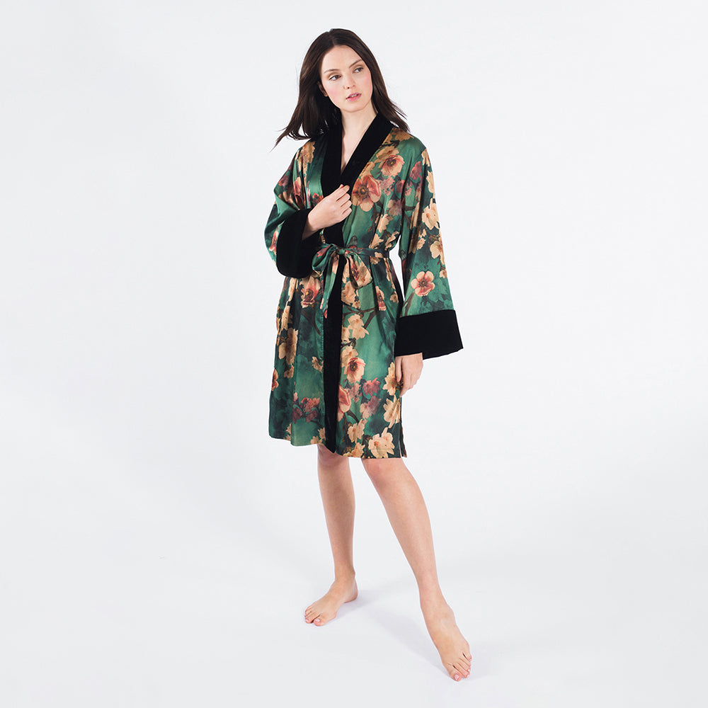 KIM+ONO | Azumi Short Kimono Wrap | Green | One Size KIM+ONO | Azumi Short Kimono Wrap | Green | One Size