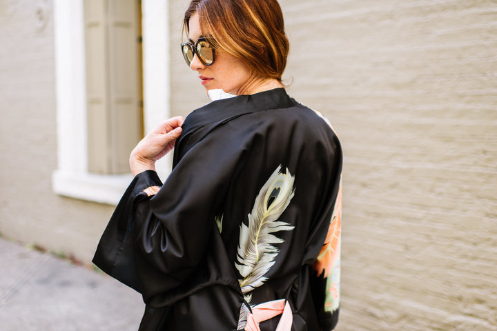The Mystique of the Long Black Kimono Robe