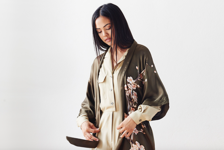 One Handpainted Kimono Robe and All the Ways to Wear It