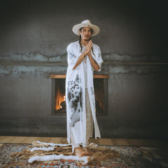 black and white