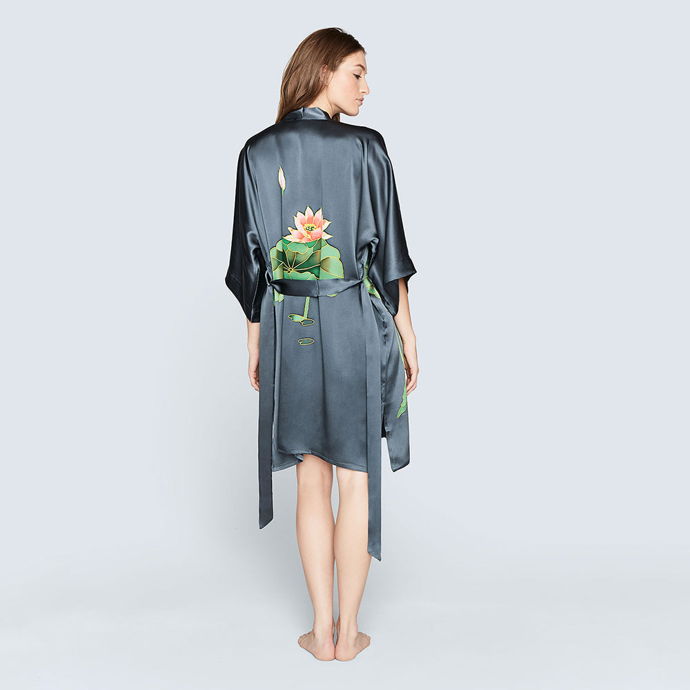 APNY Handkerchief Kimono Cover Up, Paintstroke Multi - Statement