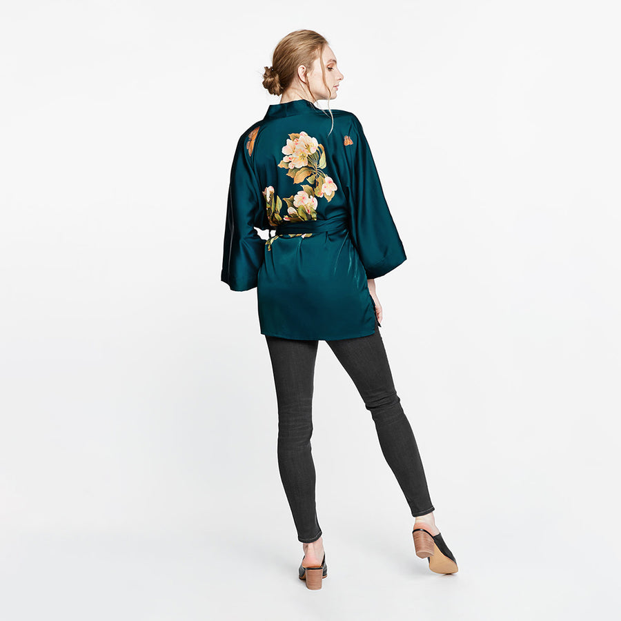Mahina Monogram Shearling Kimono Jacket - Women - Ready-to-Wear