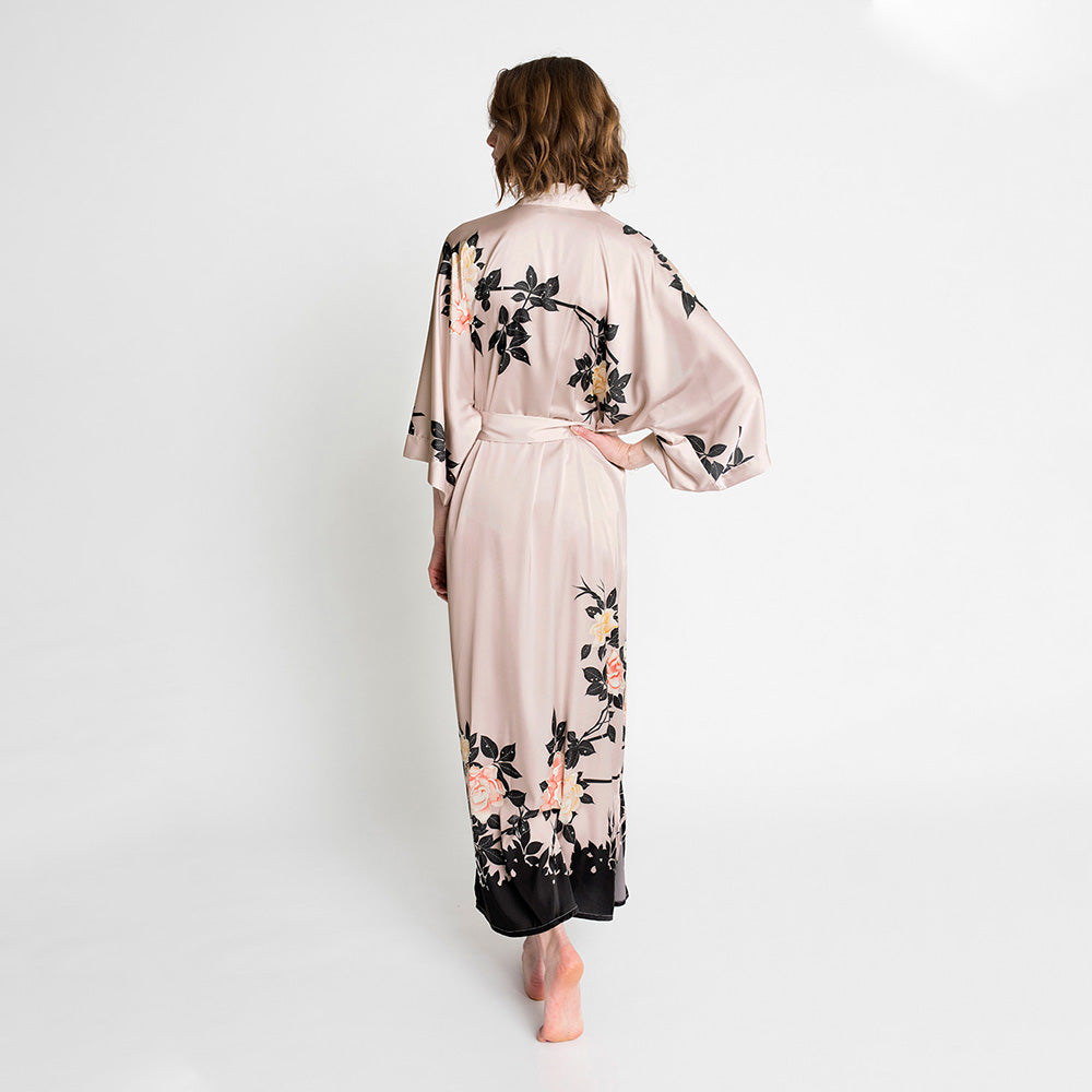 Blush Rose Kimono Robe - Long | KIM+ONO – kimandono.com