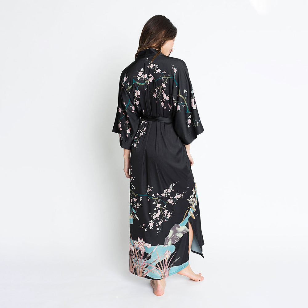 Spring Floral Kimono Robe - Long | KIM+ONO – kimandono.com