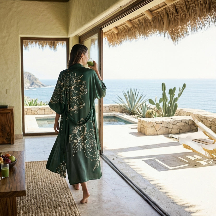 ladies kimono dress Ledamon Women's Short Robe Nightgown Bathrobe Sleepwear (Black) at Amazon Women's Clothing store nightwear kimono KIM+ONO: Handcrafted Kimono Robes for