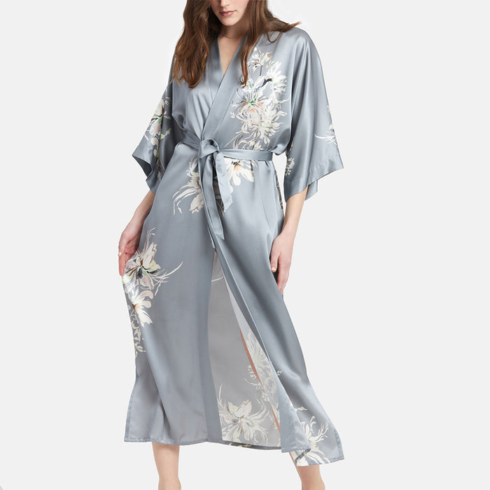 Yuri Washable Silk Floor Length Kimono - Long | KIM+ONO – kimandono.com