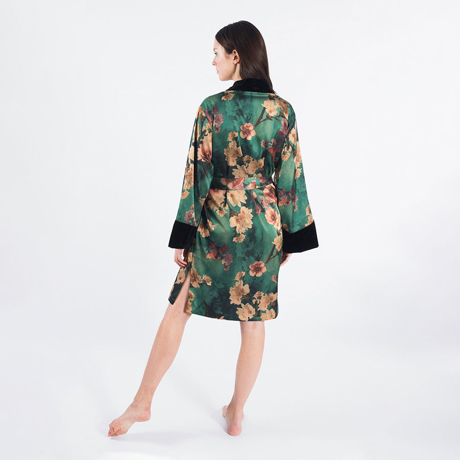 KIM+ONO | Azumi Short Kimono Wrap | Green | One Size KIM+ONO | Azumi Short Kimono Wrap | Green | One Size