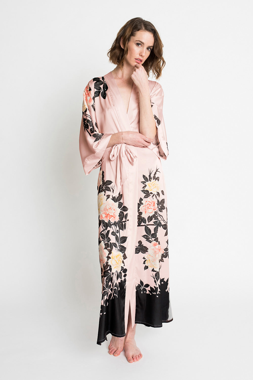 Mint to Bloom Boho Kimono Maxi Robe main image 0