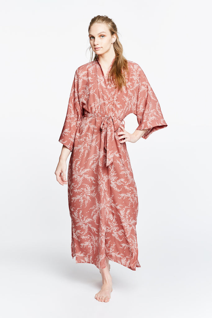 Kae Long Kimono Robe Semi Sheer Kimono Robe