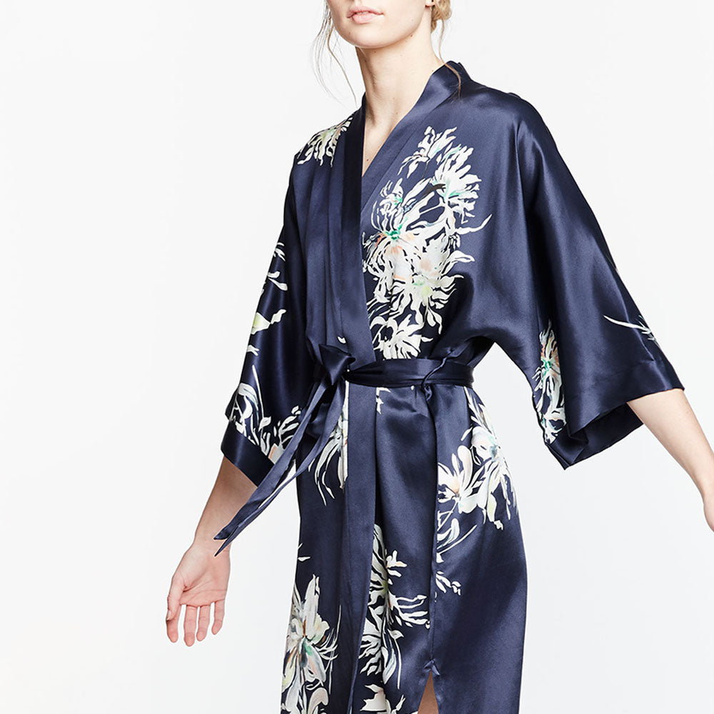 Yuri Luxury Washable Silk Kimono - Short | KIM+ONO – kimandono.com